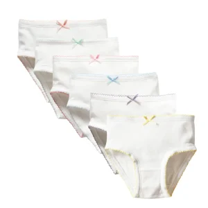 Pure Cotton Baby Toddler Soft White Solid Color Breathable Simple Briefs Girl’s Kids Panties Underwear Panties for Girl