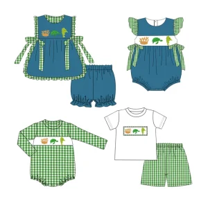 Puresun Short Sleeve Customized Summer Boys Casual Sports Suit Outfits Children Clothes Sets