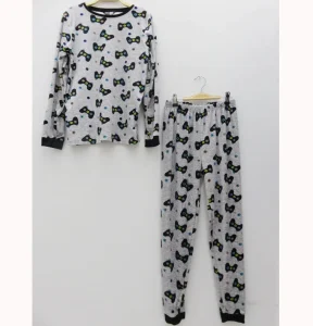 Pyjamas Kids Apparel Kids Sleepwear Girls Clothing Sets Pajamas Bag Quantity Custom Winter Cotton OEM Customized Item