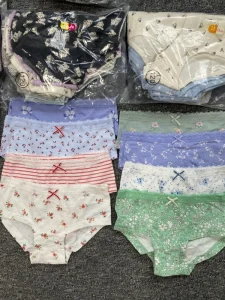 Ready to Ship 100% Cotton Girls Panties Soft Breathable Kids Underwear Mixed Colors Briefs Children’s Underpants Breathable