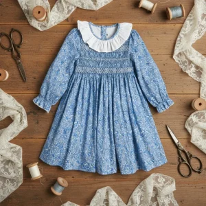 Ready to Ship Kids Dress Frocks Hand Smocked Children Clothing Smock Toddler Girls Clothes Baby Girl Dresses