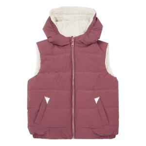 Recycled Polyester Puffer Sherpa Sleeveless Kids Puffer Vest Waistcoats Baby Winter Vest Thickened Jacket Coat