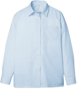 SIMPLE STYLE UNIFORM SCHOOL SHIRT for GIRLS PLUS SIZE WOMENS LONG SLEEVE SOLID COLOR SHIRTS BLOUSE