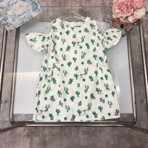 Sample Order Lady Girl Casual Dress High Quality Baby Girls Elegant Autumn Short Sleeve Children Sports Dresses OEM Style