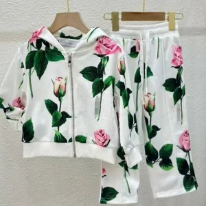 Sample Order Lady Girls Clothing Sets Children Cardigan Coat+Casual Pants 2in Sets Girls Autumn Clothes Set