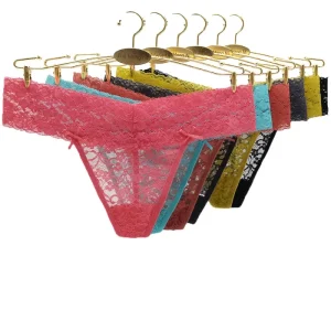 Sexy Wide Lace Thongs for Women Hollow Out G string Panties Transparent Lingerie Seamless T back Ladies Underwear Briefs