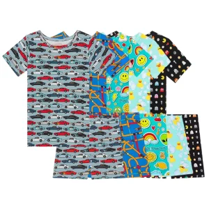 Short Sleeve Children Pajamas Kids Sleepwear Boys’ Summer Pyjamas Kids Bamboo Pjs Personalized Summer Pajamas for Children