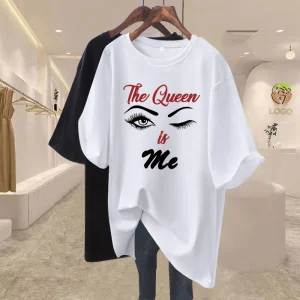 Short sleeved Women’s T shirt Cartoon Mouse Print Loose Style Large Size Short sleeved Shirt Girl Blouse