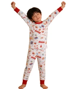Sleepwear Children Baby Low MOQ Custom Patterns Little Boys Girls 2 Pieces Pajamas Sets