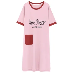 Sleepwear Sweet Girls Nighty Dress Pajama Ladies Knit Cotton Night Skirt Pajamas