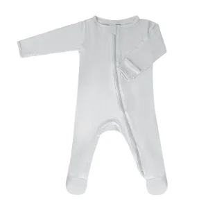 Soft Baby Clothing Baby Boys Girls Jumpsuit Cotton Custom Printed Sleepsuit Baby Ruffle Two Way Zipper Romper All Season
