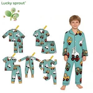 Soft Bamboo Baby Clothes Boy and Girl RTS Children Sleepwear Kids Two Pieces Set Long Sleeve Baby Rompers