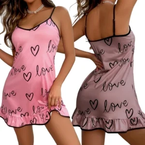 Soft Comfortable Women Pajamas Girls Sleepwear Nightdress
