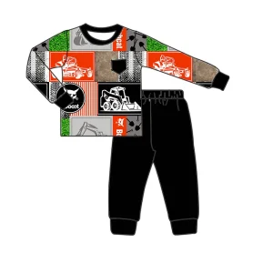 Soft Texture Bamboo Baby Pajamas Casual Kids Boys Two Piece Set Ideal for Home Daily Sleeping and Lounge