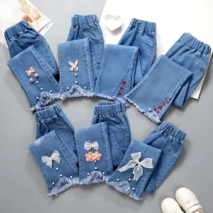 Soft and Comfortable Stretch Jeans for Boys and Girls All Seasons Outdoor Kids Clothing