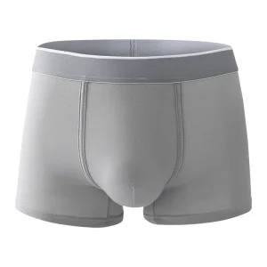 Solid Color Mens Boxer Briefs Boy Underwear Combed Cotton Soft Underpants Male Panties Antimicrobial 3d Pouch Shorts UnderWear