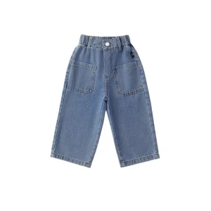 Solid Kids Unisex Autumn Boy Child Clothes Boys Jeans