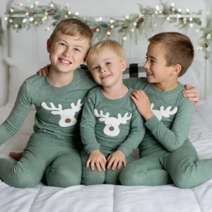 Solid Long Sleeve Kids Pyjamas Set for Girls and Boys Teenagers 10 12 Loungewear Spandex Cotton Casual