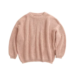 Speckle Winter Baby Knit Toddler Girls Clothing Oversize Jumpers Sweater for Kids