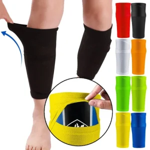 Sports Safety Shin Pads Sleeves Breathable Football Shin Holder Instep Socks Nylon Leg Guard Sleeves for Kids Boys Men
