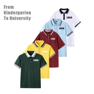 Sportswear Boys T shirts Polo Shirts Blank Kids School Uniform Cotton Children Shirt