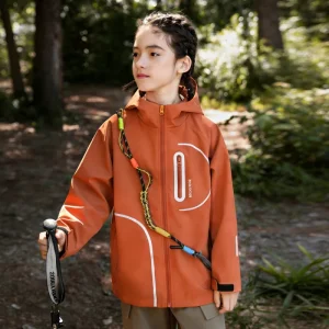 Spring Autumn Winter Children’s Waterproof Windbreaker Three-in-One Windproof Jacket for Boys Girls Sports Outdoor Jacket