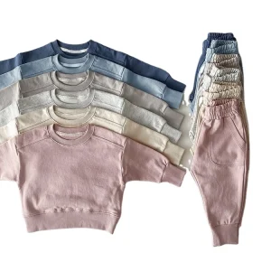 Spring Children’s Clothing Toddler Boys Casual Hoodie Set Girls Sweatshirt Tracksuit Set Two Piece Kids Clothing Sets