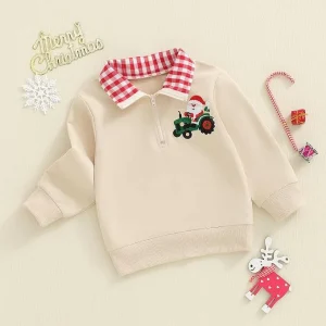 Spring Kids Girls Cotton Turn-down Collar Knitted Pullover Fashion Toddler Casual Sweater Children’s Clothes Custom