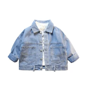 Spring and Autumn Children’s Clothing Boys Denim Jacket