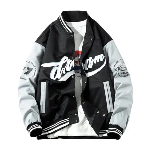 Spring and Autumn New High-quality Loose and Thin Boy Retro Clothes Oversized Jacket Baseball Uniform Jackets for Men