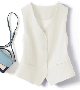 Spring and Autumn New Women’s Suit Vest Jacket Small Vests Slimming Short Sleeveless Vests
