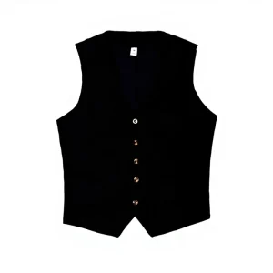 Spring and Autumn Plain color Classic Men’s Vest V neck Buttoned Casual and Fashionable Vest