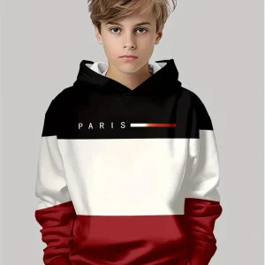 Spring and Autumn Trendy New Boys’ Hoodie Loose and Versatile Fashion Trend