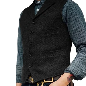 Style Fashion Men Vest New Casual Slim Fit Sleeveless Business Waistcoat Vest for Men Wedding