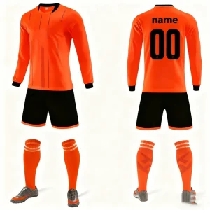Sublimation Sport Outfit Football Jersey With Soccer Long Sleeves Blank Shirt for Sports Size Team Name Design Boys and Girls
