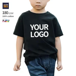 Summer 100% Cotton Knitted Breathable Short Sleeve Casual Boy T Shirt for Children