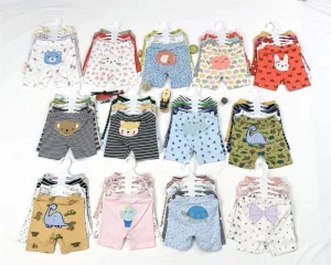 Summer 5 PCS Short Pants Sets Boys and Girls Baby Short Pants Newborn Clothing for Baby