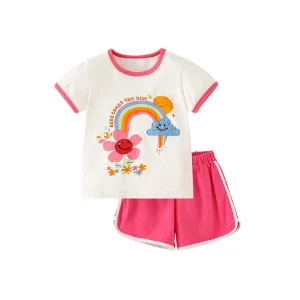Summer Baby Girls Clothes Set Child Clothes
