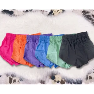Summer Baby Girls Shorts Candy Color High Waist Kids Biker Shorts Girl Kids Sports Shorts