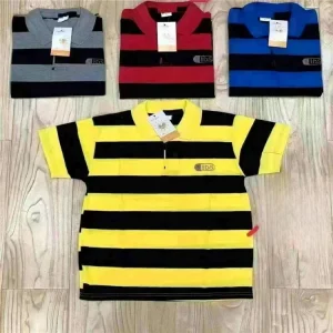 Summer Boys Polo Shirts Kids Cotton Short Sved T Shirt Cartoon Printed Blouses 3 5 Years Old Children Apparel Stock