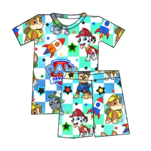 Summer Casual Korean Style Sports Two-Piece Set for Boys Girls Bamboo Fiber Short Sleeve T-Shirt Shorts Baby Toddler