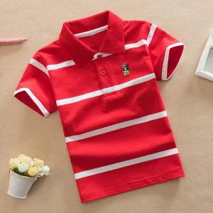 Summer Children’s Clothing Custom logo Polo Shirt Cotton Tee Shirt
