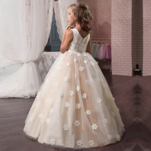 Summer Clothing Long Style Wedding Birthday Party Dresses Girls Maxi Dress