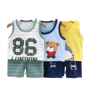 Summer Clothing Sets Boy Cotton Casual Children’s Wear Baby Boys T shirt Shorts Pants 2 Pcs Clothes Sets