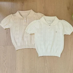 Summer Cute Sweet Sweater Kids Girl Cotton Knitted Top