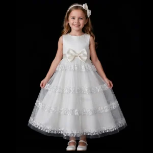 Summer Dress for Girls Kids Clothes Wedding Events Flower Girl Dress Birthday Party Costumes Children Clothing