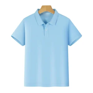 Summer Factory Direct Sales Customized Boys T Shirts Short Sleeved High Quality Solid Color Polo Shirt