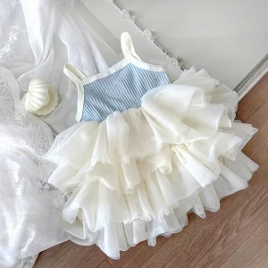 Summer Fashion Girls Dresses Children Lace Dress Girls Party Clothes Wedding Princess Casual Clothing
