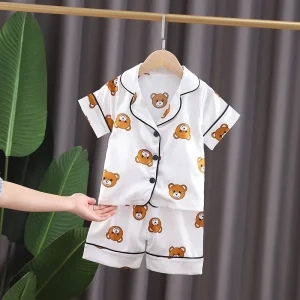 Summer Fashionable Comfortable Cute Girls’ Pajama Set
