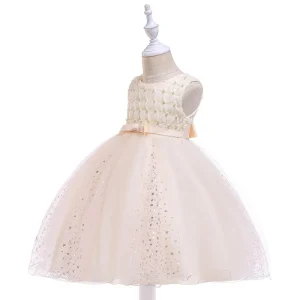 Summer Girls Party Dresses for Birthdays Flower Girls Princess Style Sizes 0-14Y Polyester Material Children’s Dresses